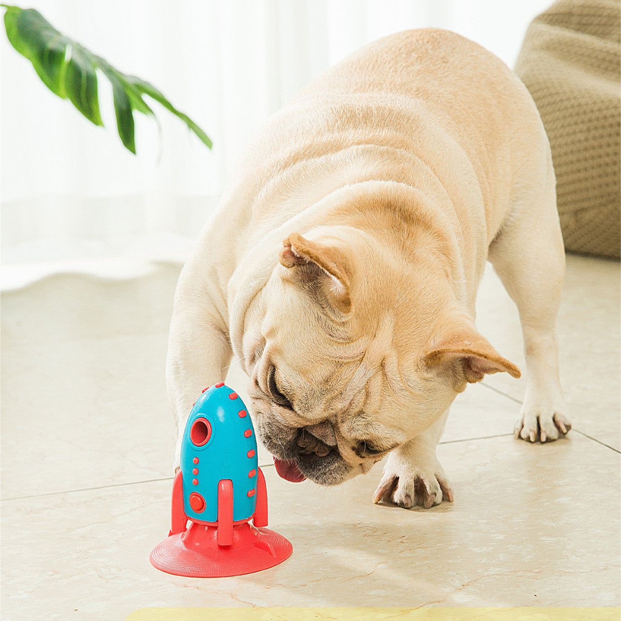 Rocket Dog Toys Leaking Food Dog Bite Toys Bite-resistant Pet Toys