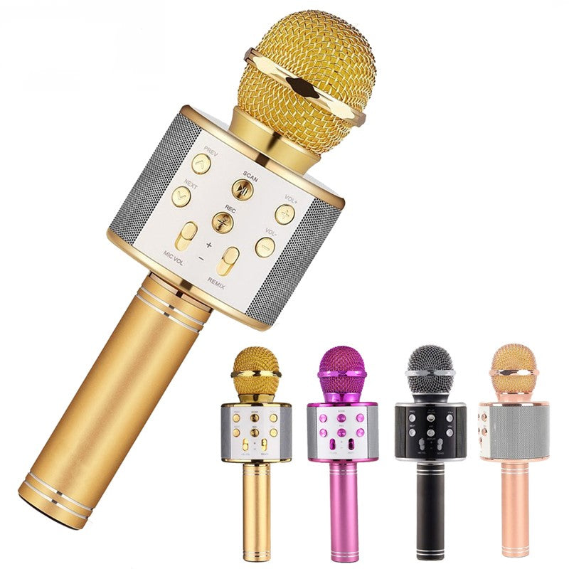 Portable Bluetooth Karaoke Microphone Speaker