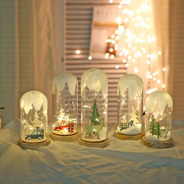 Creative Glass Cover for Hanging Frost Christmas Tree